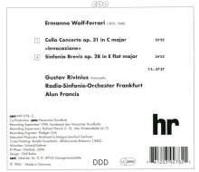 Ermanno Wolf-Ferrari (1876-1948): Cellokonzert op.31, CD