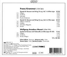 Franz Krommer (1759-1831): Fagottquartette op.46 Nr.1 &amp; 2, CD