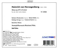 Heinrich von Herzogenberg (1843-1900): Messe e-moll op.87, CD