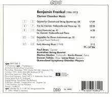 Benjamin Frankel (1906-1973): Klarinettenquintett op.28, CD