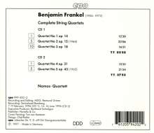 Benjamin Frankel (1906-1973): Streichquartette Nr.1-5, 2 CDs