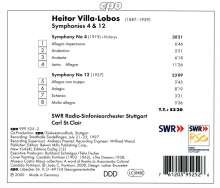 Heitor Villa-Lobos (1887-1959): Symphonien Nr.4 &amp; 12, CD