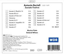 Antonio Bertali (1605-1669): 15 Sonate festive, CD