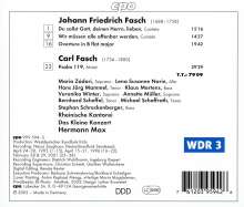 Johann Friedrich Fasch (1688-1758): Kantaten, CD