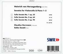 Heinrich von Herzogenberg (1843-1900): Cellosonaten Nr.1-3, CD