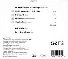 Wilhelm Peterson-Berger (1867-1942): Violinsonate e-moll op.1, CD