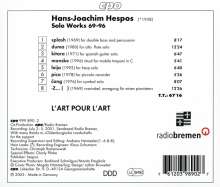 Hans-Joachim Hespos (1938-2022): Solowerke 69-96, CD