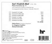 Carl Friedrich Abel (1723-1787): Klavierkonzerte op.11 Nr.1-6, CD