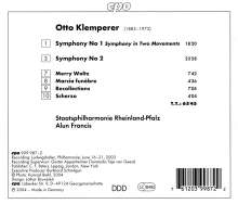 Otto Klemperer (1885-1973): Symphonien Nr.1 &amp; 2, CD