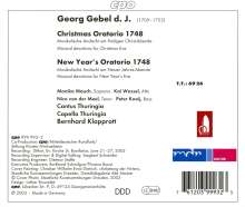 Georg Gebel (1709-1753): Weihnachtsoratorium (1748), CD