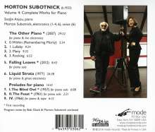 Morton Subotnick (geb. 1933): Morton Subotnick Vol.4 - Klavierwerke, CD