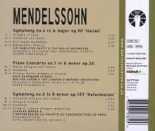 Felix Mendelssohn Bartholdy (1809-1847): Symphonien Nr.4 &amp; 5, CD