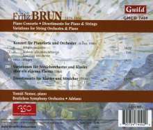 Fritz Brun (1878-1959): Klavierkonzert A-Dur, CD