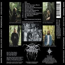 Album: Soulside Journey. Tracklist mit 11 Titeln, produziert von Tomas Skogsberg. Fotos der Bandmitglieder. Logo von Dark Throne.