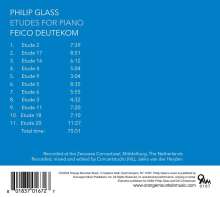 Philip Glass (geb. 1937): Etüden für Klavier Nr.2-6,9,11,16,17,18,20, CD