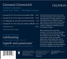 Giovanni Mane Giornovichi (1740-1804): Violinkonzerte Nr.13-15, CD