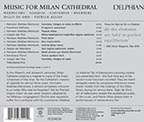 Siglo de Oro - Music for Milan Cathedral, CD