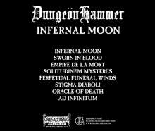 Dungeonhammer: Infernal Moon, CD