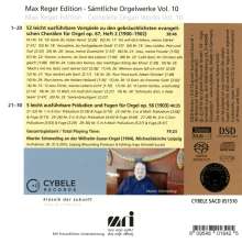 Max Reger (1873-1916): Sämtliche Orgelwerke Vol.10, Super Audio CD