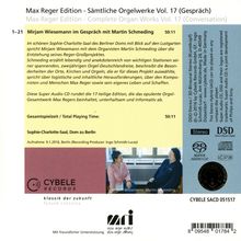 Max Reger (1873-1916): Sämtliche Orgelwerke Vol.17 (Gespräch), Super Audio CD