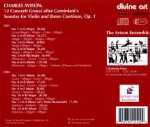 Charles Avison (1709-1770): Concerti grossi Nr.1-12 nach Francesco Geminianis Sonaten für Violine &amp; Bc op.1, 2 CDs