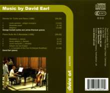 David Earl (geb. 1951): Sonate für Cello &amp; Klavier, CD