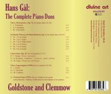 Hans Gal (1890-1987): Sämtliche Klavierduos, CD