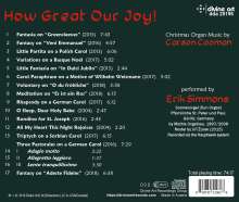 Carson Cooman (geb. 1982): Orgelwerke "How Great Our Joy", CD