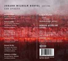 Johann Wilhelm Hertel (1727-1789): Sinfonias &amp; Concerti - "Con spirito", CD