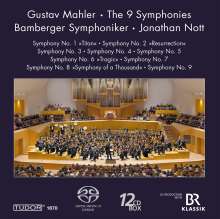 Gustav Mahler (1860-1911): Symphonien Nr.1-9, 12 Super Audio CDs