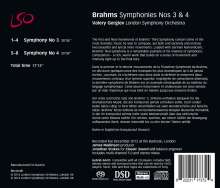 Johannes Brahms (1833-1897): Symphonien Nr.3 &amp; 4, Super Audio CD