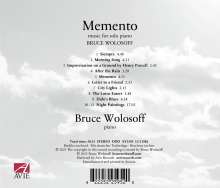 Bruce Wolosoff (geb. 1955): Klavierwerke "Memento", CD