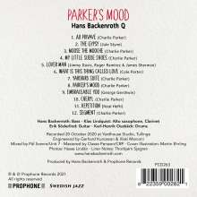 Hans Backenroth: Parker's Mood, CD