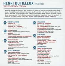 Henri Dutilleux (1916-2013): Henri Dutilleux - The Cententary Edition, 7 CDs