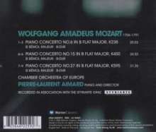 Wolfgang Amadeus Mozart (1756-1791): Klavierkonzerte Nr.6,15,27, CD