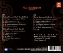 Felix Mendelssohn Bartholdy (1809-1847): Streichquartette Nr.2,3,6, 2 CDs