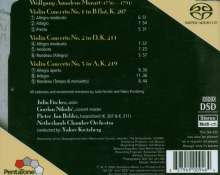 Wolfgang Amadeus Mozart (1756-1791): Violinkonzerte Nr.1,2,5, Super Audio CD