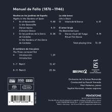 Manuel de Falla (1876-1946): Nächte in spanischen Gärten für Klavier &amp; Orchester, Super Audio CD