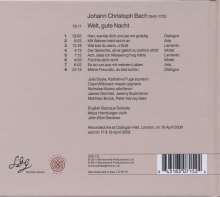 Johann Christoph Bach (1642-1703): Geistliche Werke "Welt, gute Nacht", CD