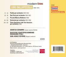 Luigi Dallapiccola (1904-1975): Orchesterwerke "Modern Times", CD