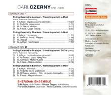 Carl Czerny (1791-1857): Streichquartette, 2 CDs
