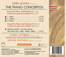 Zara Levina (1906-1976): Klavierkonzerte Nr.1 &amp; 2, CD
