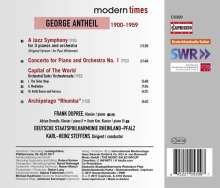 George Antheil (1900-1959): Jazz Symphony für 3 Klaviere &amp; Orchester, CD