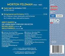 Morton Feldman (1926-1987): String Quartet and Orchestra, CD