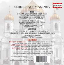 Sergej Rachmaninoff (1873-1943): Liturgie des Hl.Joh.Chrysostomus op.31, 3 CDs und 1 DVD