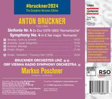 Anton Bruckner (1824-1896): Bruckner 2024 "The Complete Versions Edition" - Symphonie Nr.4 Es-Dur "Romantische", CD
