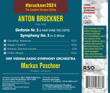 Anton Bruckner (1824-1896): Bruckner 2024 "The Complete Versions Edition" - Symphonie Nr.3 d-moll WAB 103 (1873), CD