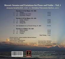 Wolfgang Amadeus Mozart (1756-1791): Sonaten &amp; Variationen für Violine &amp; Klavier Vol.1, CD