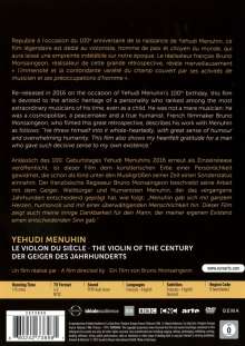 Yehudi Menuhin - The Violin of the Century (100e Anniversaire 1916-2016), DVD