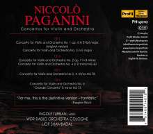 Niccolo Paganini (1782-1840): Violinkonzerte Nr.1-6, 4 CDs